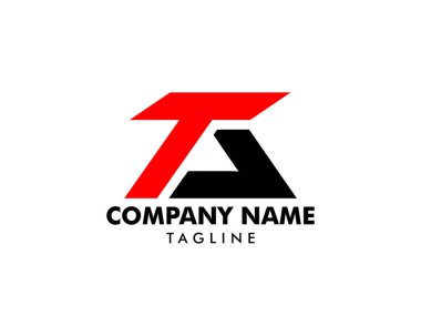 İlk Harf Ta Logo Simge Tasarım Şablonu