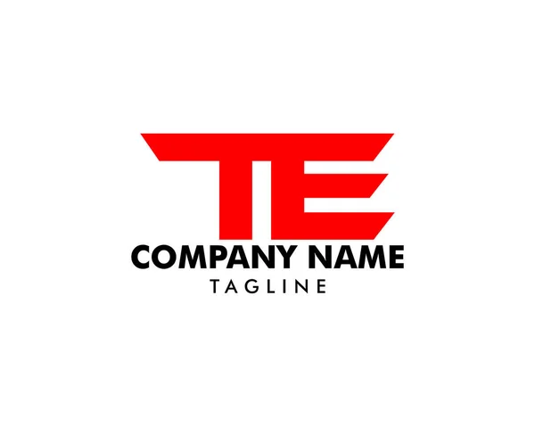 İlk Harf Te Logo Simge Tasarım Şablonu