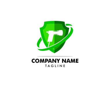 Sprey köpük yalıtım simgesi vektör logo illüstrasyon