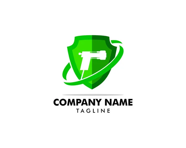 Sprey köpük yalıtım simgesi vektör logo illüstrasyon