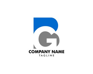 İlk harf Bg Logo tasarım şablonu