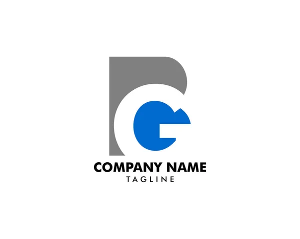Letra inicial BG Logo Template Design — Vector de stock
