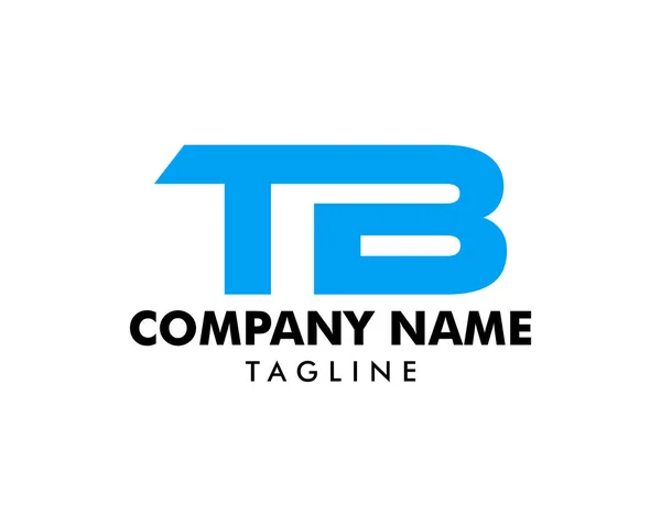İlk harf Tb Logo tasarım şablonu