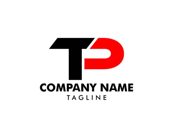 Kezdeti levele Tp logó sablon Design — Stock Vector