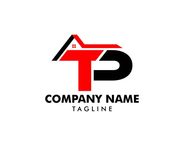 Innledende mal for brevpost TP House Logo Template – stockvektor