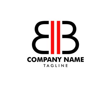 Başlangıç Harfi BB Logo Şablonu Tasarımı