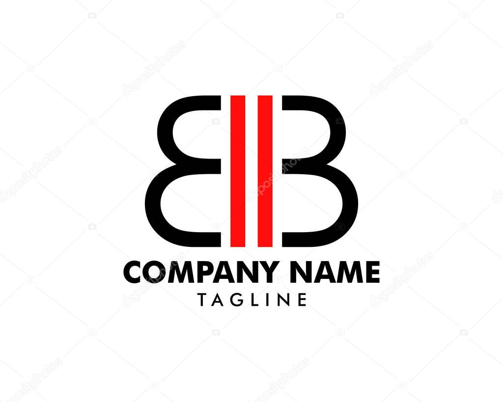 Initial Letter BB Logo Template Design