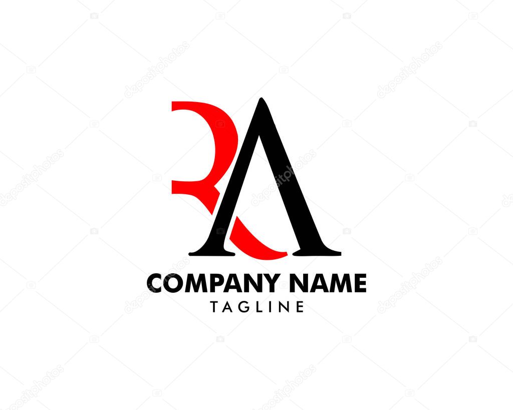 Initial Letter RA Logo Template Design