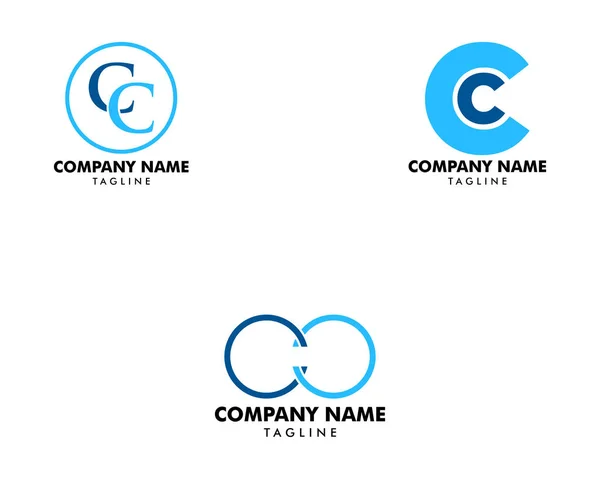Başlangıç Harfi CC Logo Şablonu Tasarımı