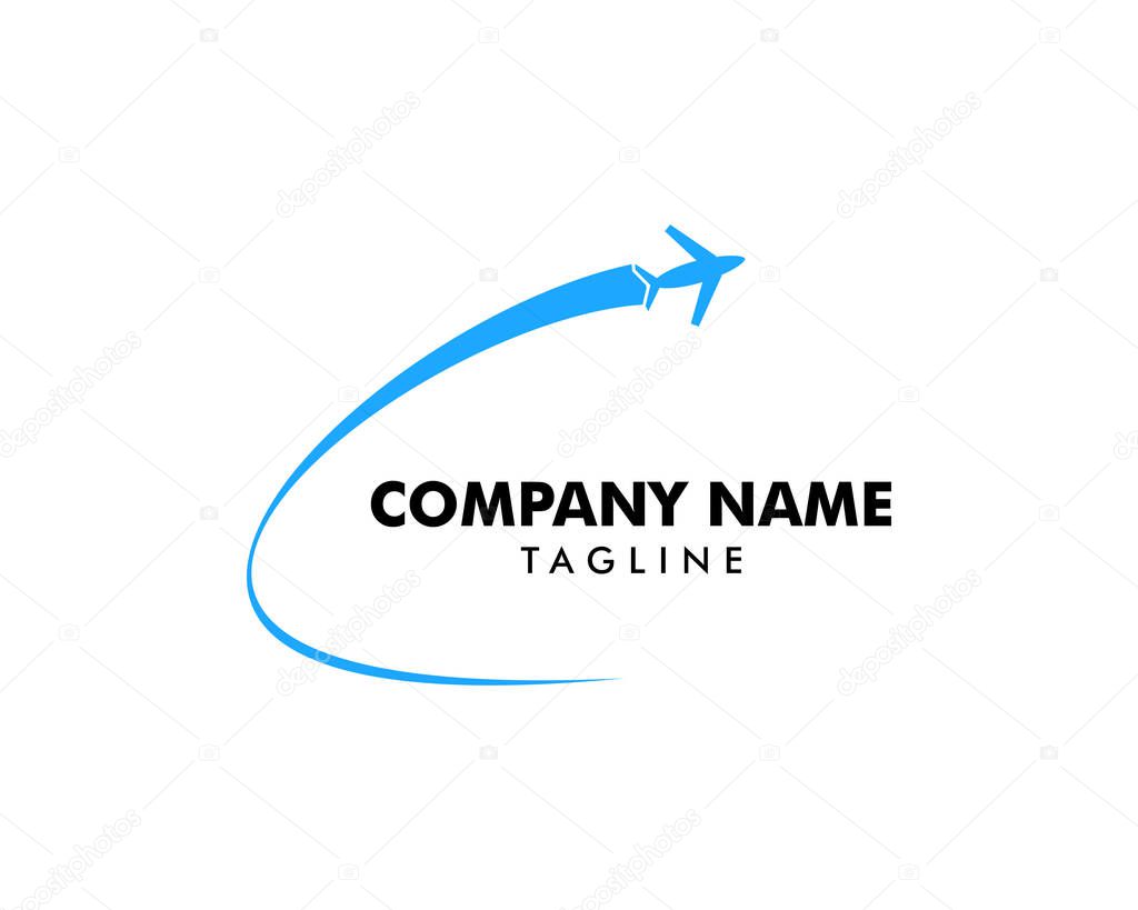 Airplane Vector Illustration Design Symbol Logo Template