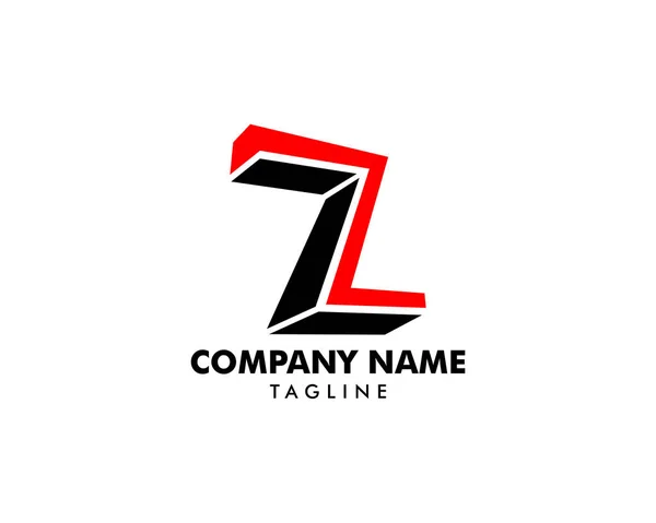 Lettre initiale Z conception de modèle de logo — Image vectorielle