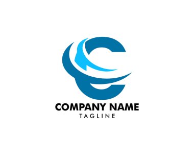 İlk Harf C Logo Şablon Tasarımı