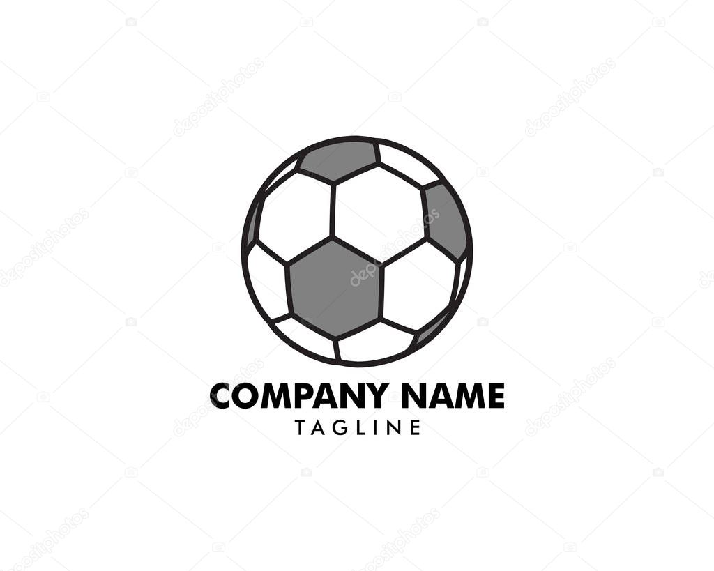 Soccer ball icon logo vector illustration
