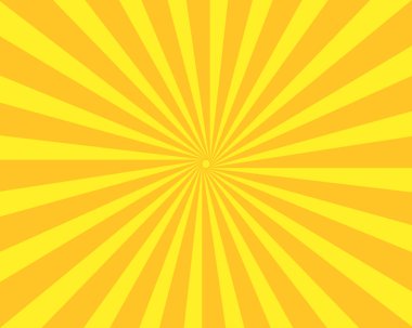 Sunburst yellow background vector illustration