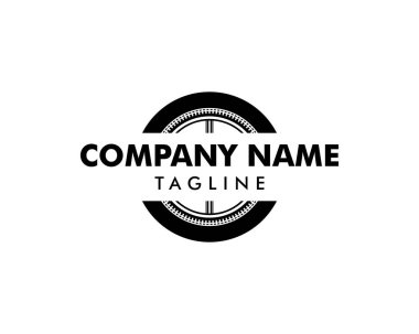 Otomotiv Lastik Mağazası Logo Tasarım İlham Vektörü