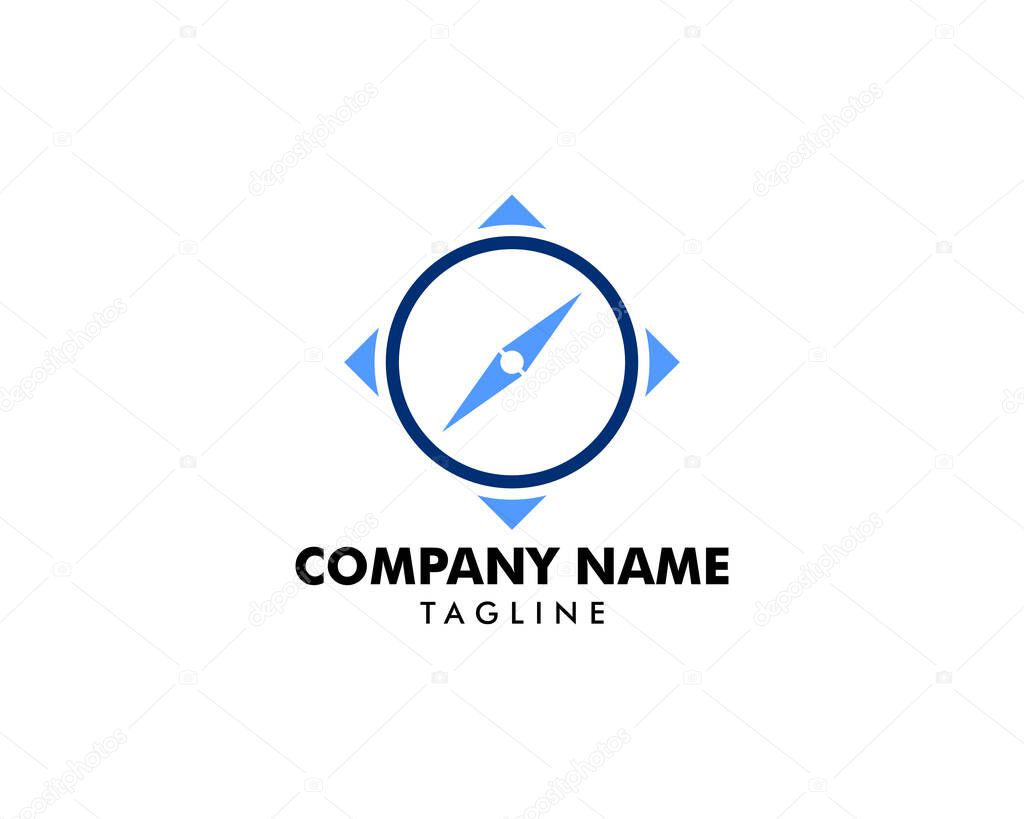 Compass logo template vector icon illustration design
