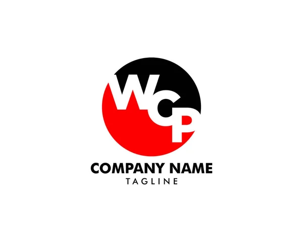 Initial Letter WCP Logo Template Design — Stock Vector