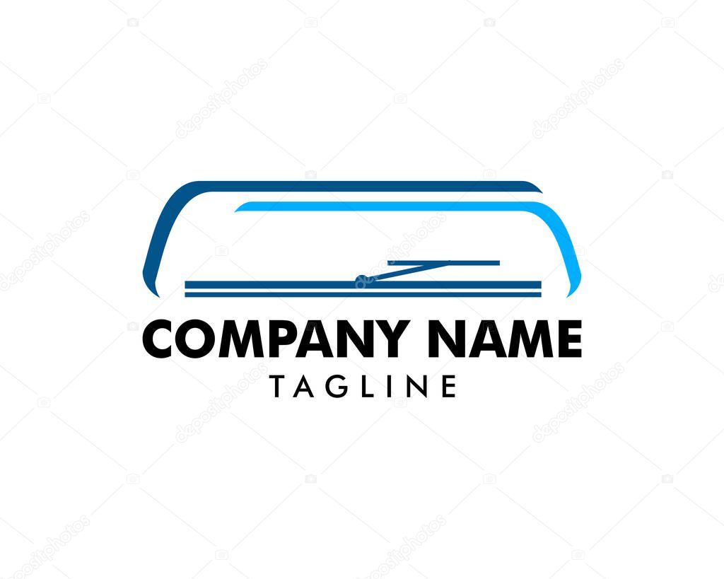 Windshield Wiper Car Logo Icon Design