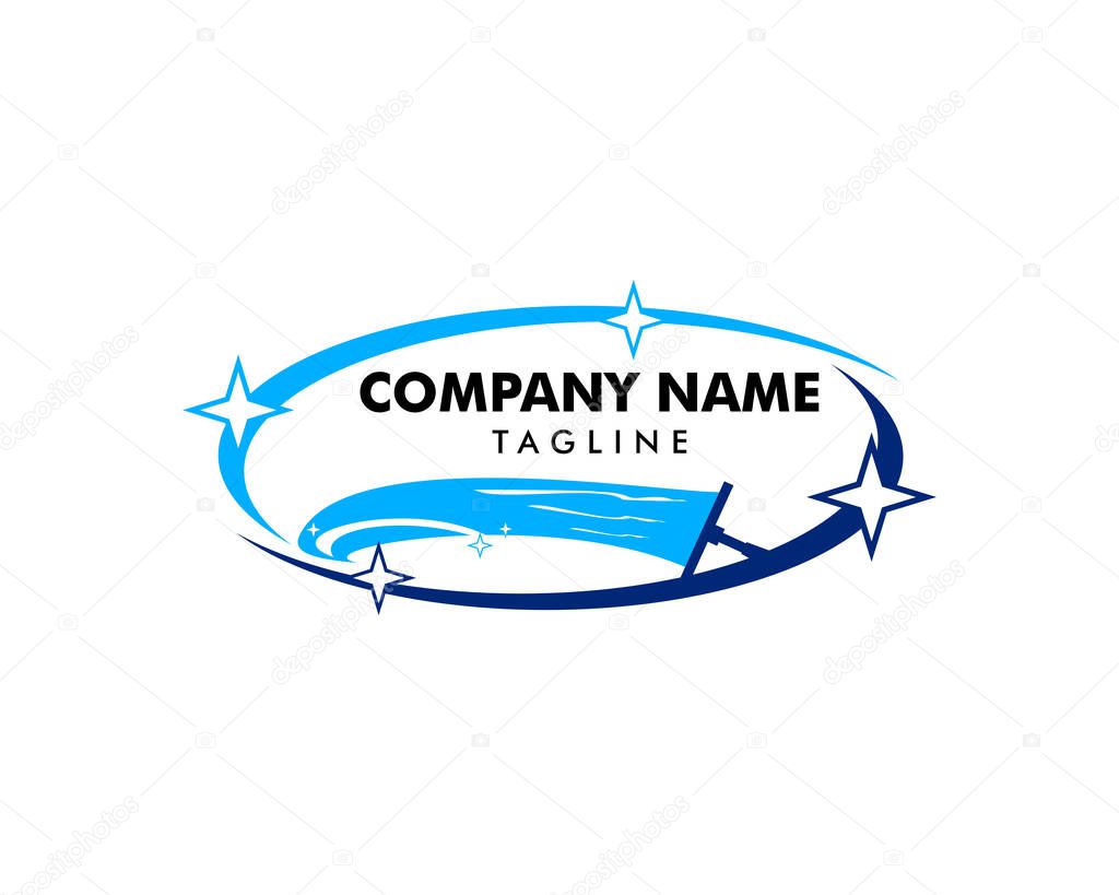 Window Cleaning Logo Vector Template Design