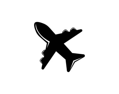Uçak Uçağı Simgesi Vektör Logo Şablonu