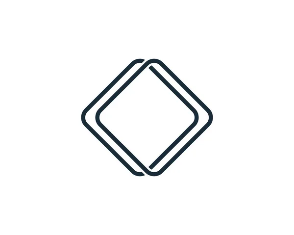 Diamentowa Ikona Wektor Logo Szablon Projekt Ilustracji — Wektor stockowy