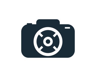 Kamera Simgesi Vektör Logosu Resim Tasarımı