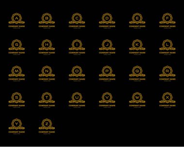İlk Harf Lüks Süsleme Monogram Logosu