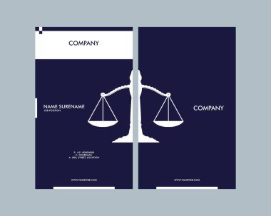 Hukuk ve Adalet Kartı Şablonu