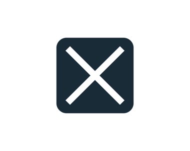 Yanlış Simge Vektör Logo Şablonu Çizim Tasarımı