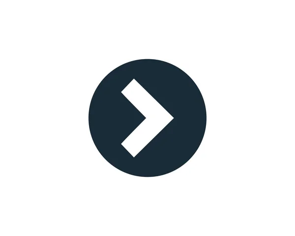 Pijl Icon Vector Logo Template Illustratie Ontwerp — Stockvector