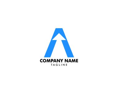 İlk Harf A Ok Logo Tasarımı Şablonu