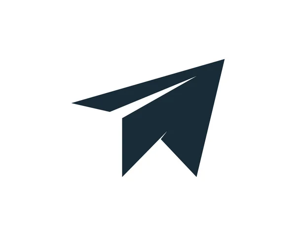 Paper Plane Icon Vector Logo Template Illustration Design — 스톡 벡터