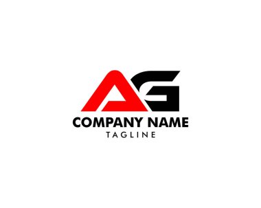 İlk Harf AG Logo Şablonu Tasarımı