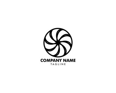 vortex vektör illüstrasyon simgesi Logo Şablonu tasarımı