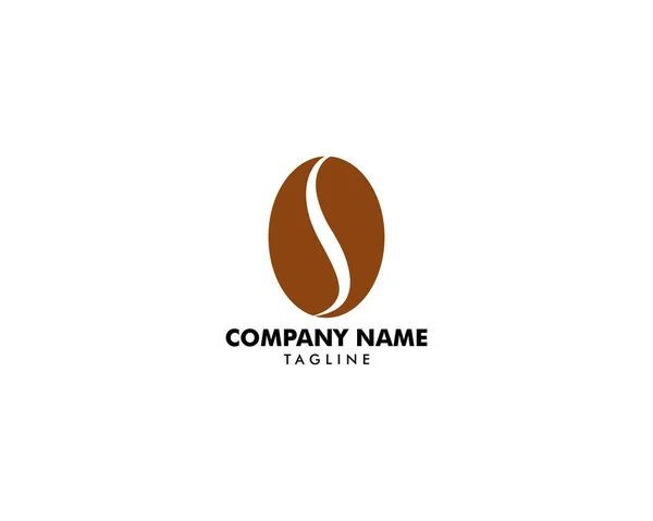 Plantilla Logotipo Grano Café Vector Icono Ilustración Diseño — Vector de stock