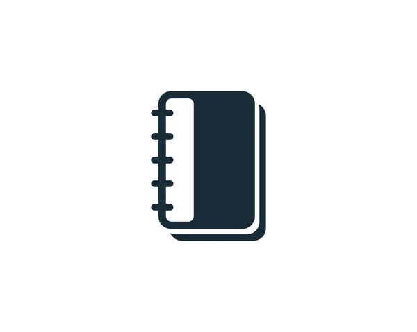 Journal Book Icon Vector Logo Template Diseño Ilustración — Vector de stock