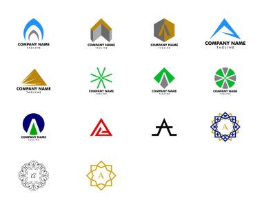 İlk Harf A Logo Şablon Tasarımı