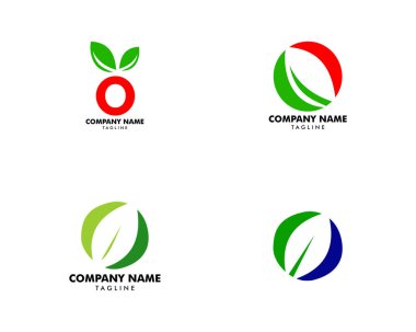 Yaprak logosuyla O harfinin ilk seti