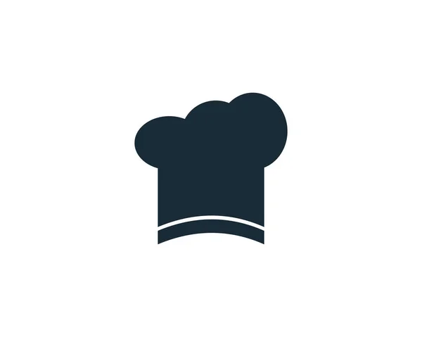 Chef Sombrero Icono Vector Logo Plantilla Ilustración Diseño — Vector de stock