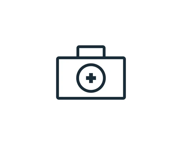 Medical Suitcase Healchcare Icon Vector Logo Template Illustration Design — 스톡 벡터
