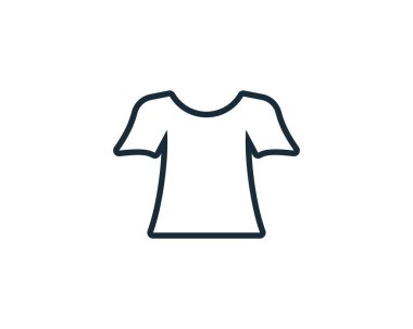 Tişört Simge Vektör Logo Şablonu Çizim Tasarımı