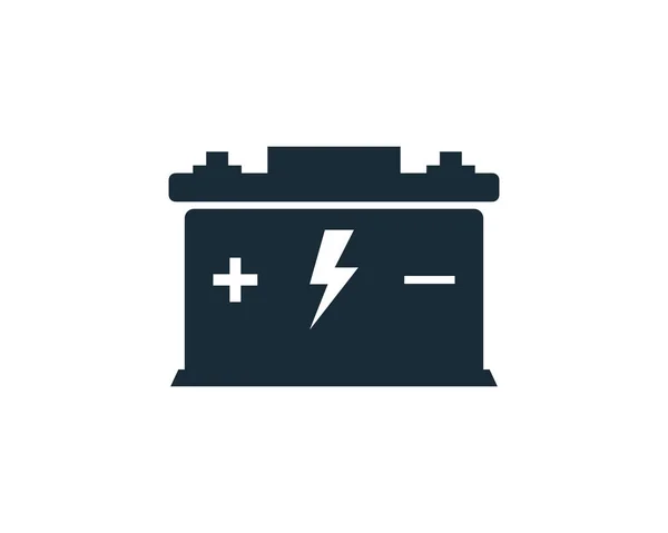 Bateria Ícone Vetor Logotipo Modelo Ilustração Design —  Vetores de Stock