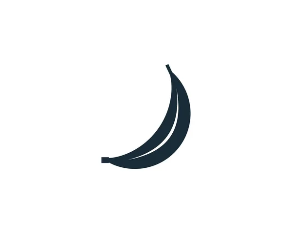 Ikona Owoców Bananowych Wektor Logo Szablon Projekt Ilustracji — Wektor stockowy