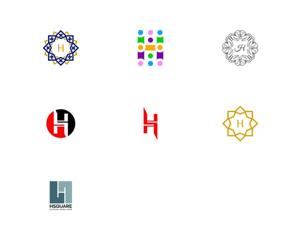 Zestaw Znaków Graficznych Design Logo — Wektor stockowy