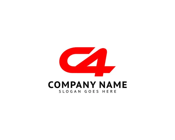 İlk Harf C4 Logo Şablonu Tasarımı