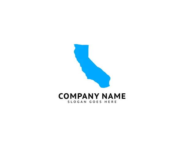 California Map Logo Template Design Vector — Stock Vector
