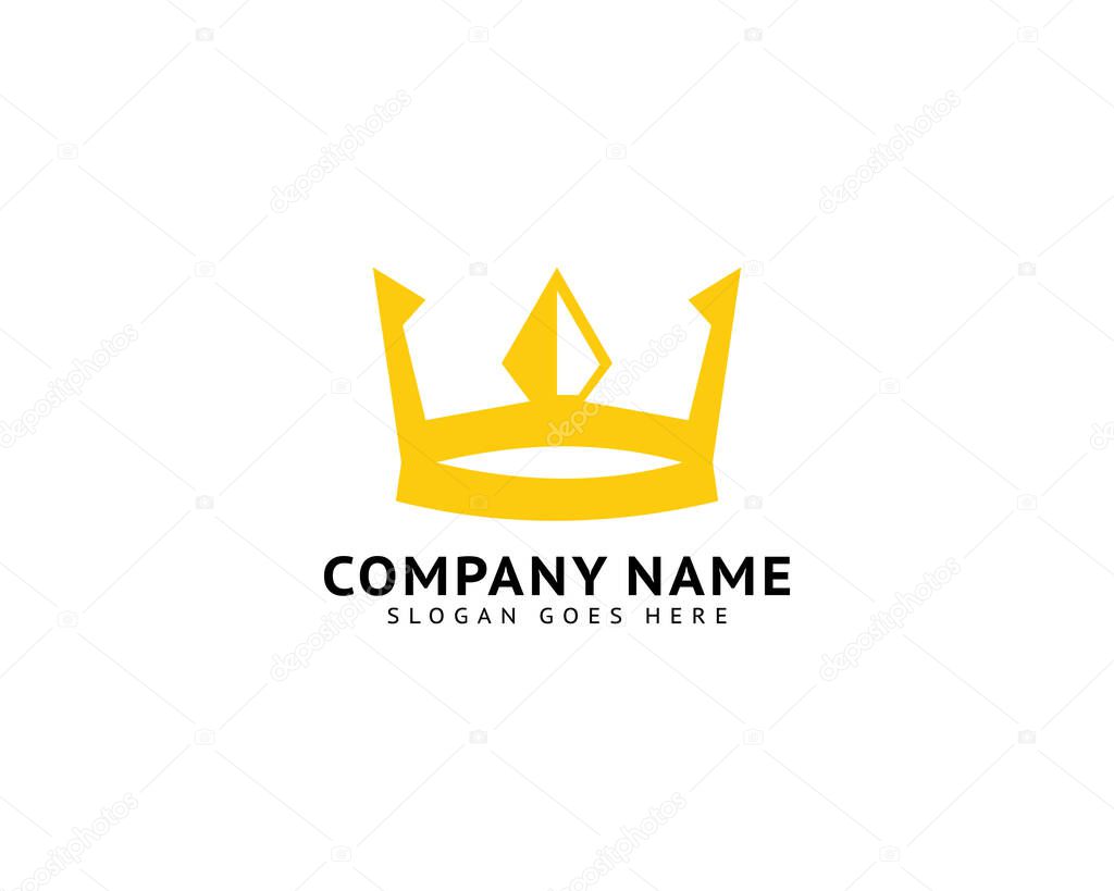 Crown Logo Template Vector Illustration