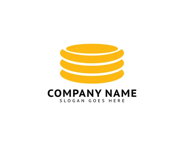 Coin Logo Template Design Vector — Stock Vector