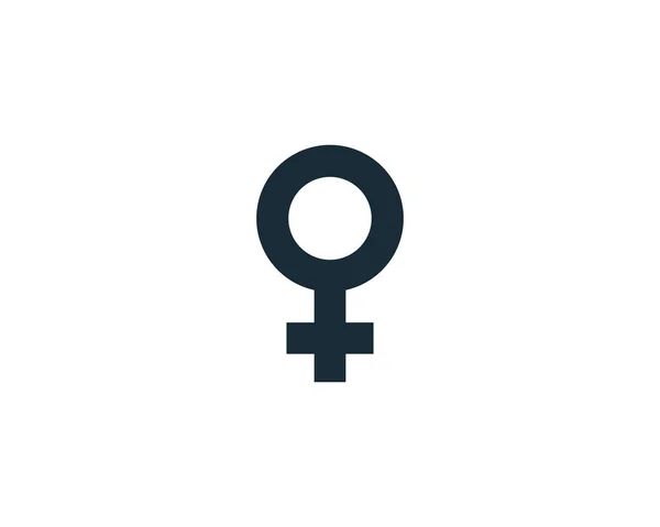 Women Gender Sign Icon Vector Logo Template Illustration Design — Stock Vector