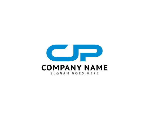 Desain Templat Logo Cjp Letter Inisial - Stok Vektor